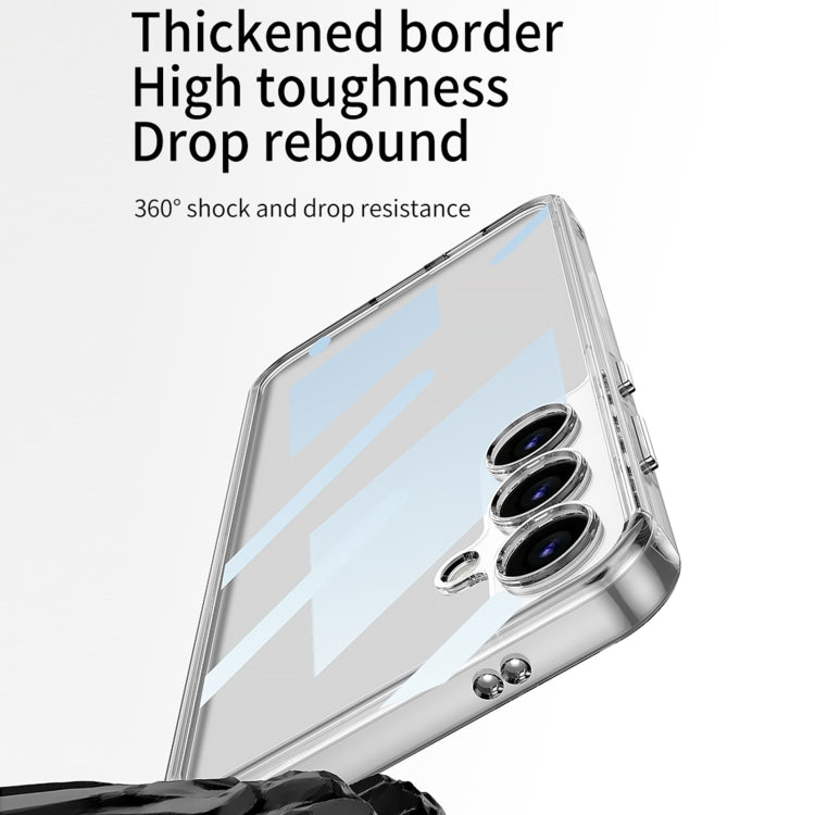 For Samsung Galaxy S24 5G GKK Space Frame Transparent PC + TPU Phone Case(Transparent Black) by GKK