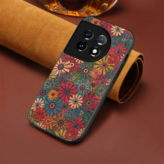 For OnePlus 11 Four Seasons Flower Language Series TPU Phone Case(Spring Green) by buy2fix