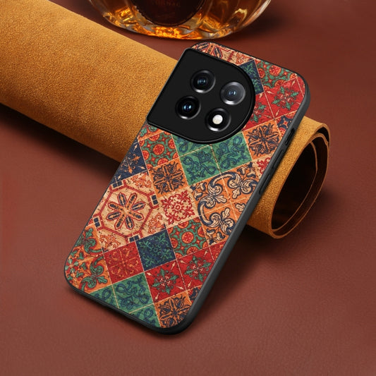 For OnePlus 11 Four Seasons Flower Language Series TPU Phone Case(Winter Blue) by buy2fix