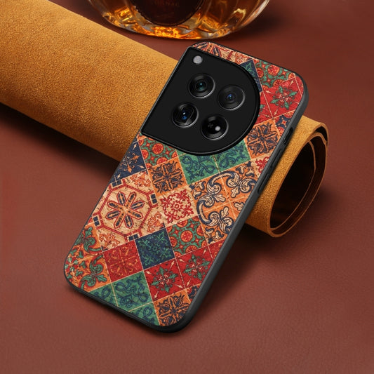 For OnePlus 12 Four Seasons Flower Language Series TPU Phone Case(Winter Blue) by buy2fix