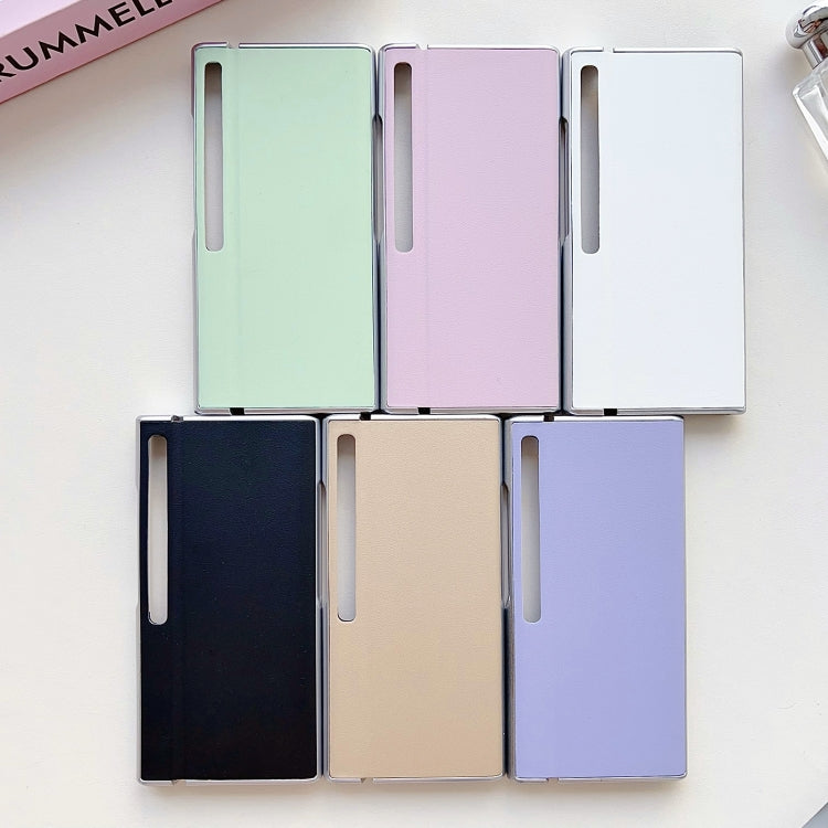 For Huawei Mate Xs 2 Morandi Pearlescent Paint Shockproof Phone Case(Gold) by buy2fix