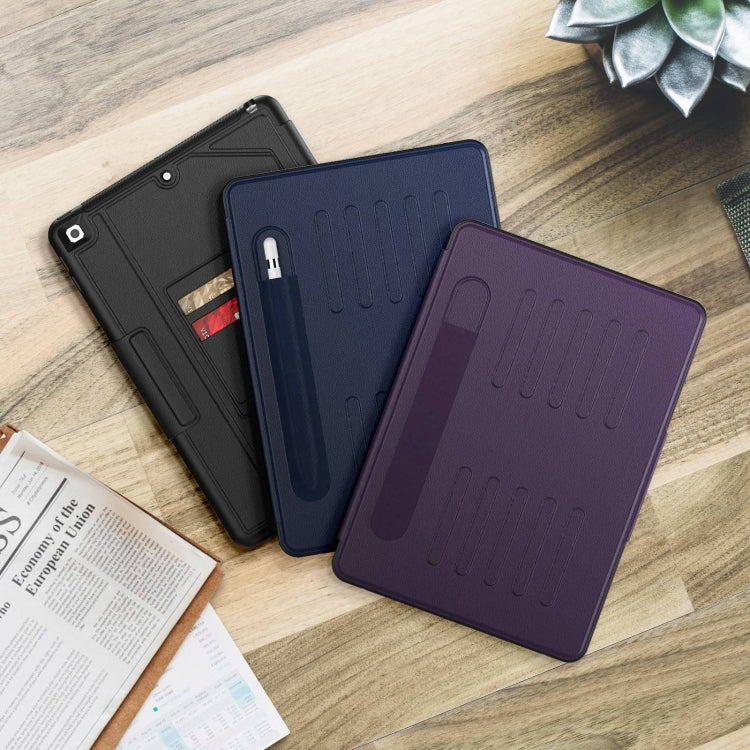 For iPad 10.2 2021 / 2020 / 10.5 Notebook Magnetic Leather Tablet Case(Purple) - iPad 10.2 Cases by buy2fix | Online Shopping UK | buy2fix