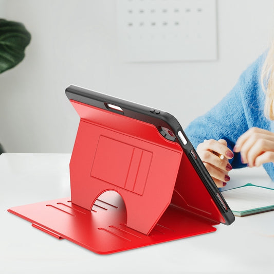 For iPad Air 11 2025 / 2024 Notebook Magnetic Leather Tablet Case(Red) by buy2fix