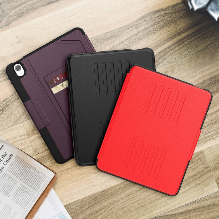 For iPad Air 11 2025 / 2024 Notebook Magnetic Leather Tablet Case(Red) by buy2fix