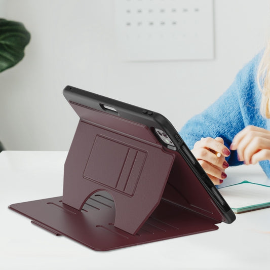 For iPad Pro 11 2025 / 2024 Notebook Magnetic Leather Tablet Case(Purple) by buy2fix