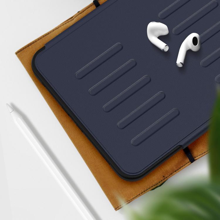 For iPad mini 2024 / mini 6 Notebook Magnetic Leather Tablet Case(Navy Blue) - iPad mini 2024 Cases by buy2fix | Online Shopping UK | buy2fix