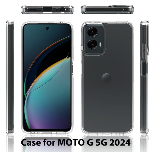 For Motorola Moto G 5G 2024 Scratchproof Acrylic TPU Phone Case(Transparent) by buy2fix