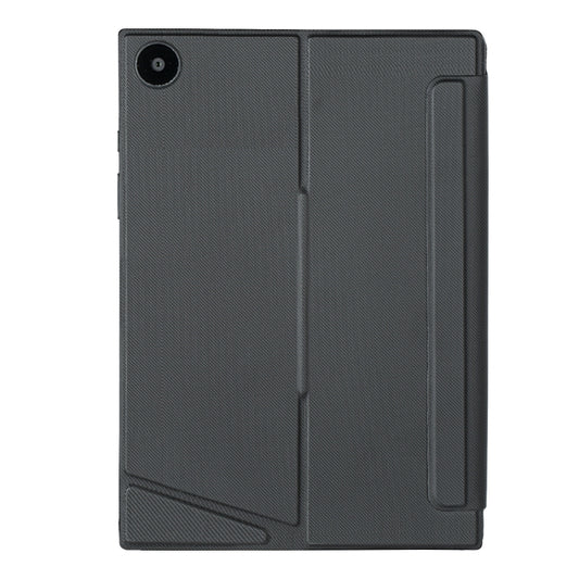 For Samsung Galaxy Tab A9+ X210 TA09B-AS Pen Tray Style Detachable Bluetooth Keyboard Leather Case with Touch Backlight(Black) by buy2fix