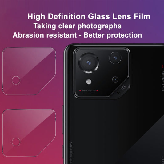 For ASUS ROG Phone 8 / 8 Pro 2pcs/Set imak HD Glass Rear Camera Lens Film by imak