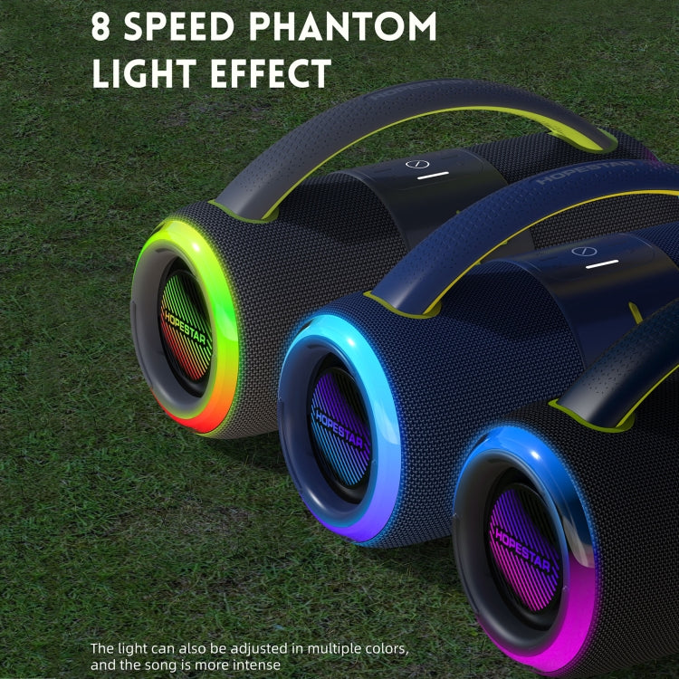 HOPESTAR H68 50W Outdoor Portable Waterproof Dazzling Bluetooth Speaker(Dark Blue) by HOPESTAR