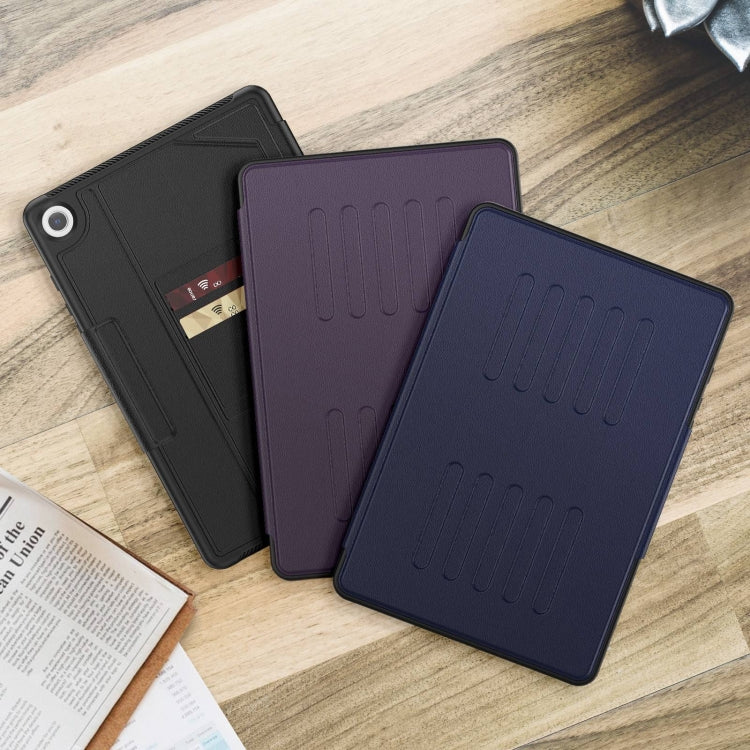 For Samsung Galaxy Tab A9+ Notebook Magnetic Leather Tablet Case(Navy Blue) - Galaxy Tab A9+ by buy2fix | Online Shopping UK | buy2fix