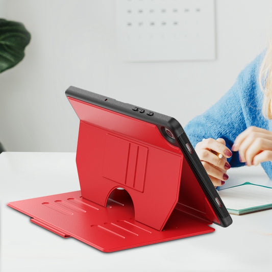 For Samsung Galaxy Tab A9+ Notebook Magnetic Leather Tablet Case(Red) - Galaxy Tab A9+ by buy2fix | Online Shopping UK | buy2fix