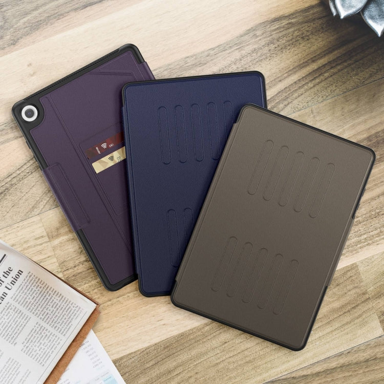 For Samsung Galaxy Tab A9+ Notebook Magnetic Leather Tablet Case(Brown) - Galaxy Tab A9+ by buy2fix | Online Shopping UK | buy2fix