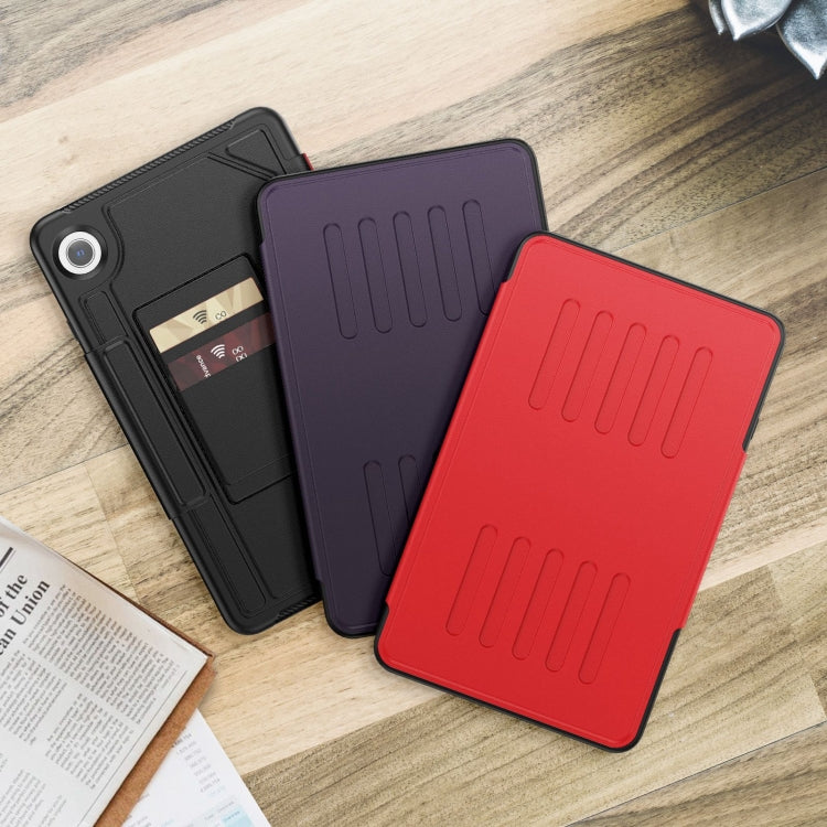 For Samsung Galaxy Tab A9 Notebook Magnetic Leather Tablet Case(Red) - Galaxy Tab A9 by buy2fix | Online Shopping UK | buy2fix