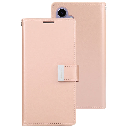 For Samsung Galaxy S24+ 5G GOOSPERY RICH DIARY Crazy Horse Texture Leather Phone Case(Rose Gold) by GOOSPERY