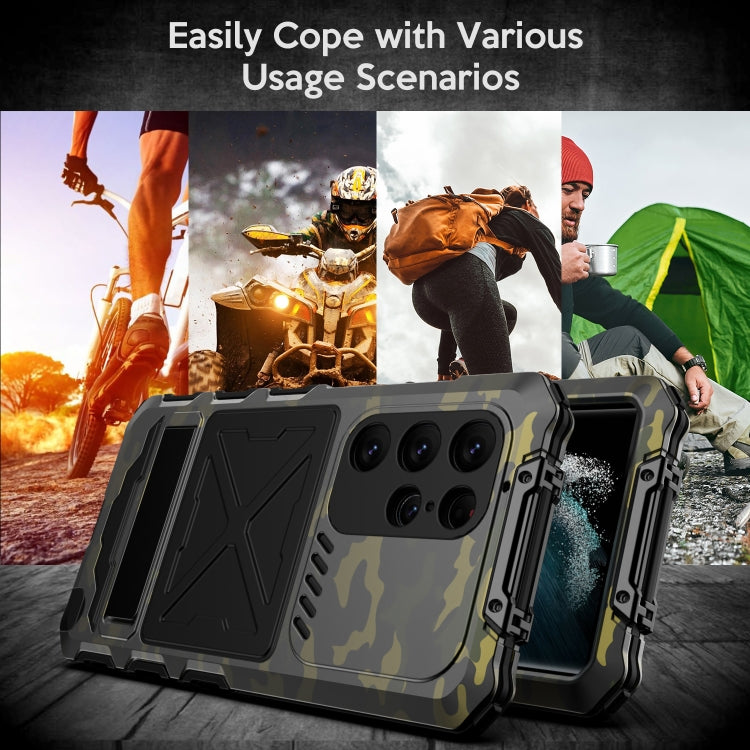 For Samsung Galaxy S24 Ultra 5G R-JUST Life Waterproof Dustproof Shockproof Phone Case(Camouflage) by R-JUST