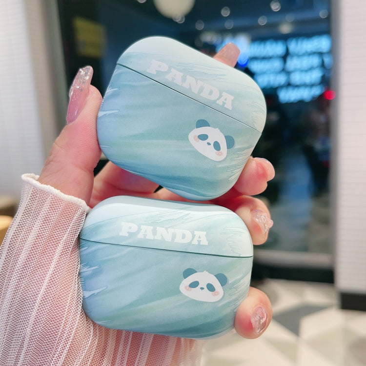 For AirPods Pro Panda PC Matte Earphone Protective Case by buy2fix