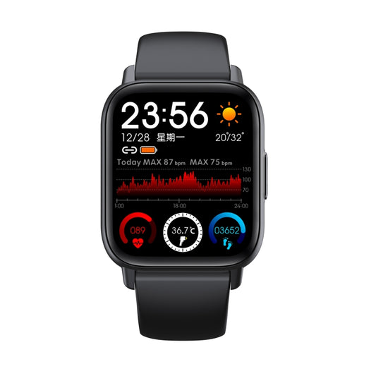 QS16 Pro 1.83 inch BT5.0 Smart Sport Watch, Support Bluetooth Call / Sleep / Blood Oxygen / Temperature / Heart Rate / Blood Pressure Health Monitor(Black) by buy2fix