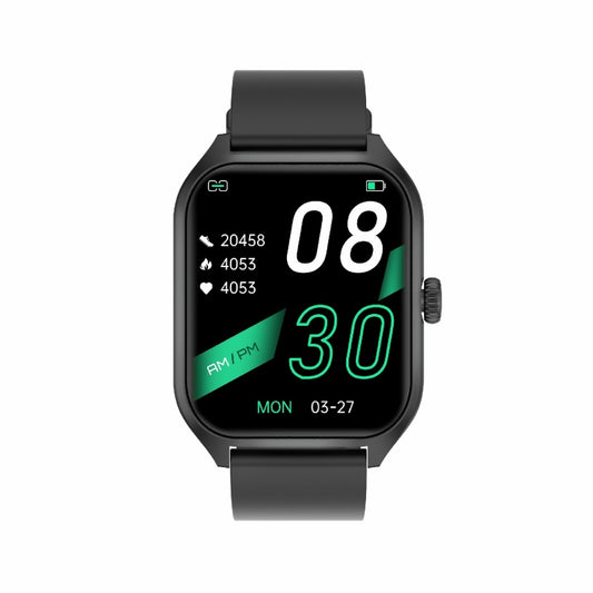 Qx5 1.96 inch BT5.2 Smart Sport Watch, Support Bluetooth Call / Sleep / Blood Oxygen / Temperature / Heart Rate / Blood Pressure Health Monitor(Black) by buy2fix