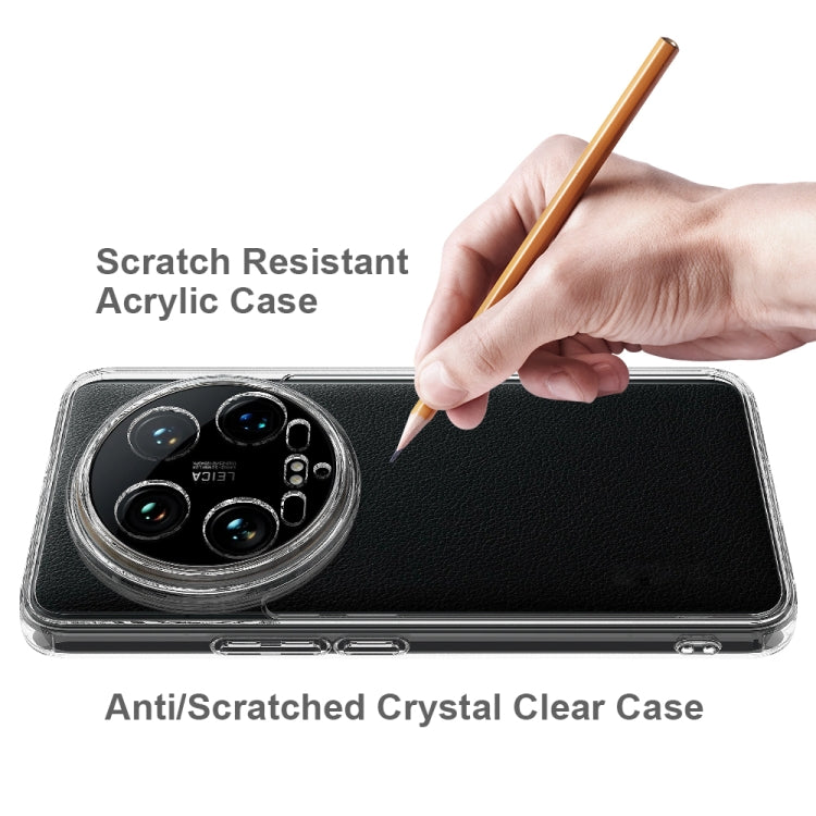 For Xiaomi 14 Ultra Scratchproof Acrylic TPU Phone Case(Transparent) by buy2fix