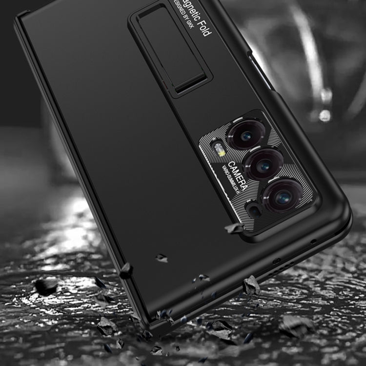 For Honor Magic V2 GKK Integrated Privacy Magnetic Folding Hinge All-inclusive Phone Case(Purple) by GKK