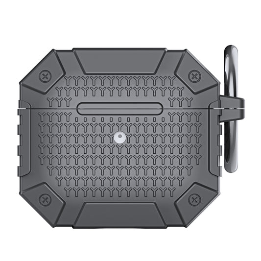 For AirPods 3 Wireless Earphones Shockproof Armor Protective Case(Grey) by buy2fix