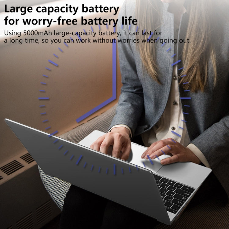 14 inch Laptop, 8GB+128GB, Windows 10 Home Intel Celeron J4105 Quad Core(Silver) by buy2fix