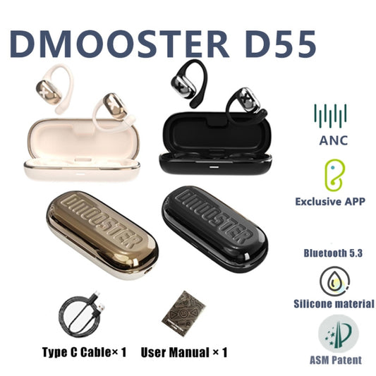 D MOOSTER D55 OWS Ear-Mounted ENC Bluetooth Earphones(Black) by D MOOSTER