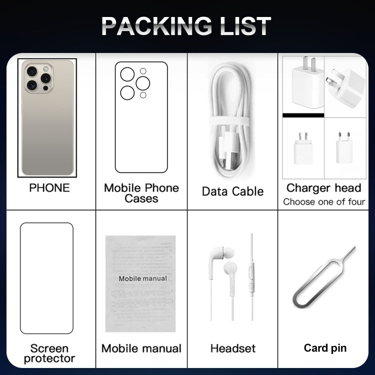 i15 Pro Max / VD1, 3GB+32GB, 6.79 inch Screen, Face Identification, Android 8.1 MTK6753 Octa Core, Network: 4G, Dual SIM(White) by buy2fix