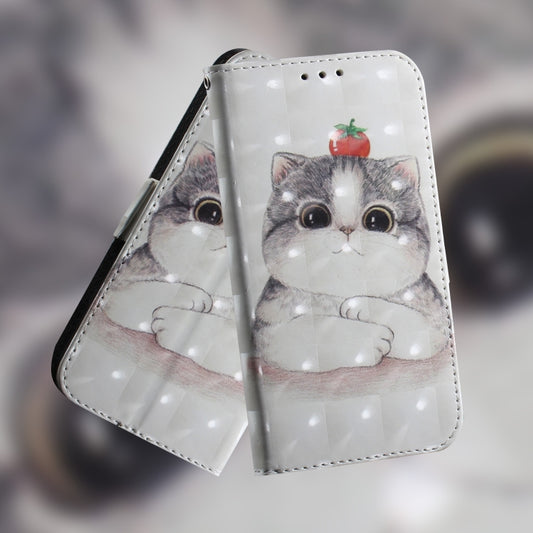 For Google Pixel 9 Pro 3D Colored Horizontal Flip Leather Phone Case(Cute Cat) by buy2fix