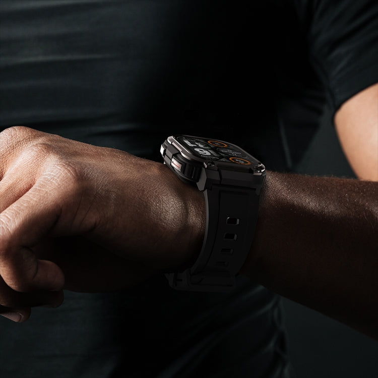 LEMFO DM63 2.13 inch AMOLED Square Screen Smart Watch Android 8.1, Specification:2GB+16GB(Black) by LEMFO