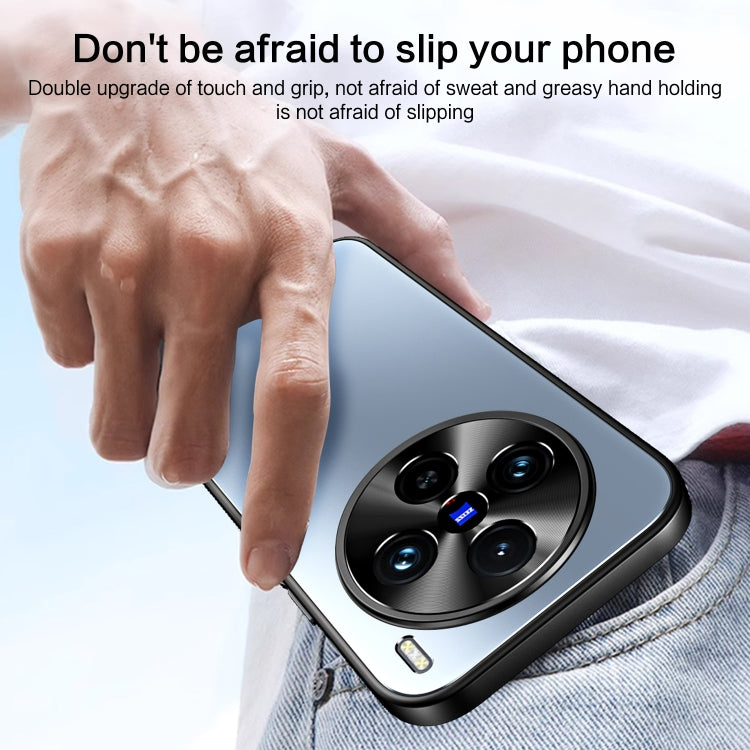 For vivo X100 / X100 Pro R-JUST RJ-61 Electroplating Frosted TPU + PC Phone Case(Grey) by R-JUST