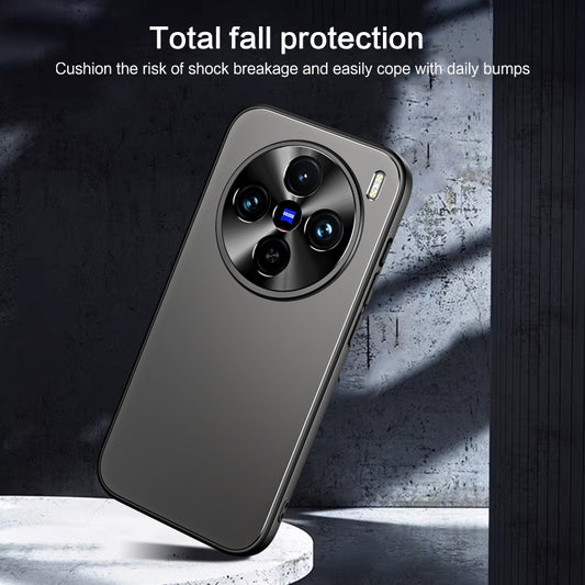 For vivo X100 / X100 Pro R-JUST RJ-61 Electroplating Frosted TPU + PC Phone Case(Blue) by R-JUST