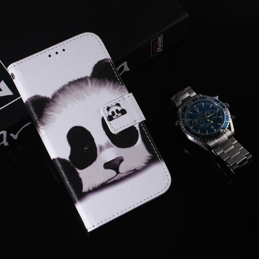 For Google Pixel 9 Coloured Drawing Flip Leather Phone Case(Panda) by buy2fix