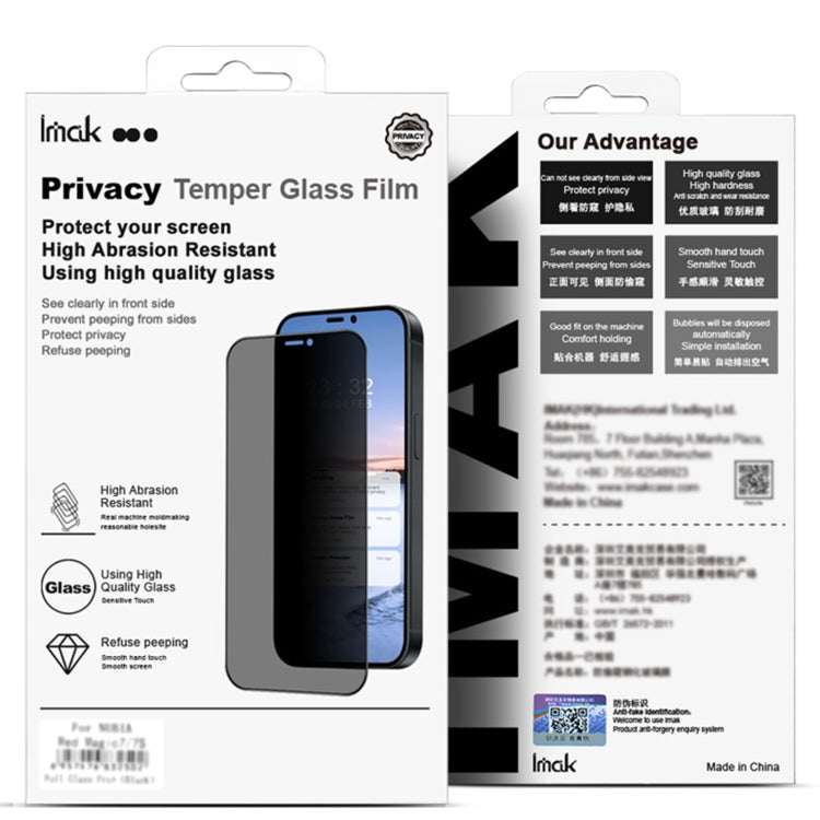 For Realme 12 Pro 5G / 12 Pro+ 5G imak 3D Curved HD Full Screen Anti-spy Tempered Glass Protective Film by imak