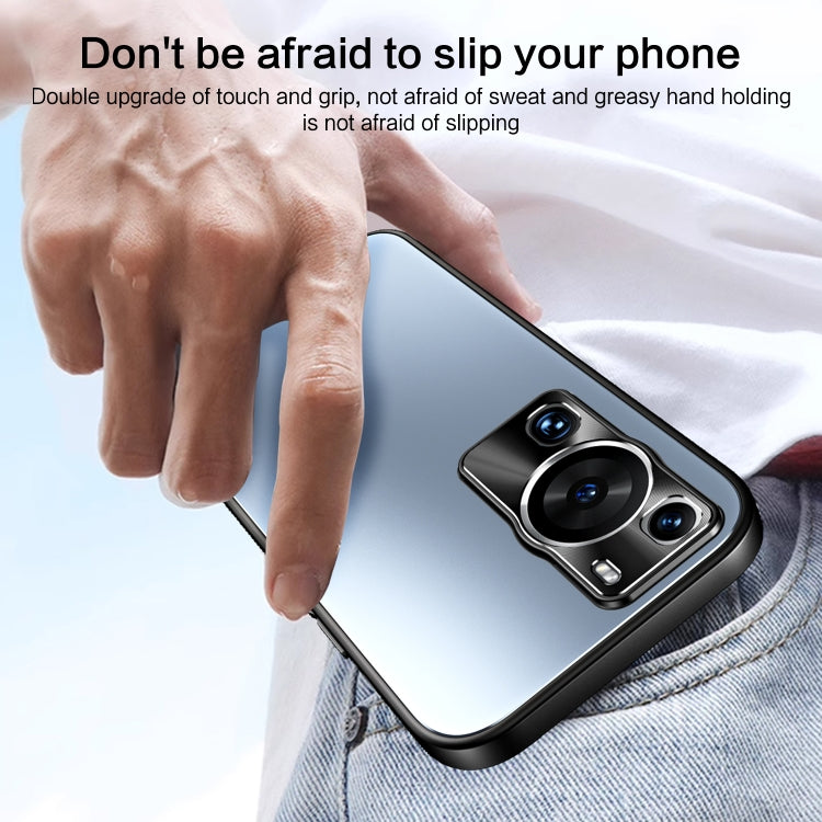 For Huawei P60 / P60 Pro R-JUST RJ-61 Electroplating Frosted TPU + PC Phone Case(Grey) by R-JUST