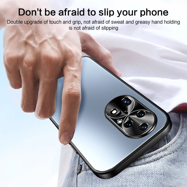 For Huawei P50 Pro R-JUST RJ-61 Electroplating Frosted TPU + PC Phone Case(Silver) by R-JUST