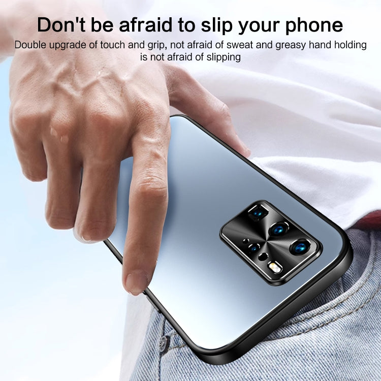 For Huawei P40 Pro R-JUST RJ-61 Electroplating Frosted TPU + PC Phone Case(Grey) by R-JUST