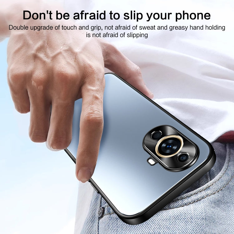 For Huawei nova 11 Pro R-JUST RJ-61 Electroplating Frosted TPU + PC Phone Case(Silver) by R-JUST