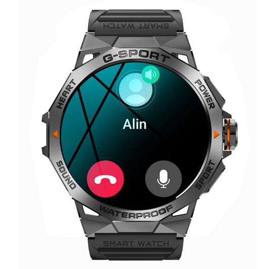K62 1.43 inch AMOLED Round Screen Smart Watch Supports Bluetooth Calls(Black) by buy2fix
