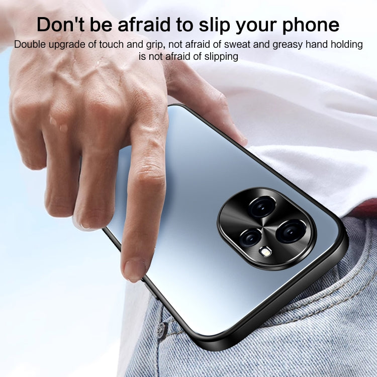 For Honor 100 R-JUST RJ-61 Electroplating Frosted TPU + PC Phone Case(Grey) by R-JUST