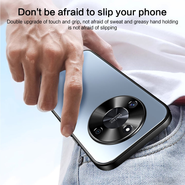 For Honor X50 R-JUST RJ-61 Electroplating Frosted TPU + PC Phone Case(Grey) by R-JUST