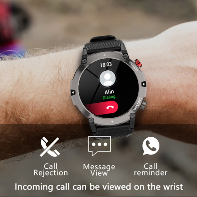 LEMFO LF26MAX 1.32 inch HD Round Screen Smart Watch Supports Bluetooth Calls(Black) by LEMFO