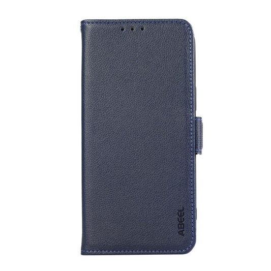 For iPhone Air ABEEL Side-Magnetic Litchi Pattern Leather RFID Phone Case(Blue) - iPhone Air Cases by buy2fix | Online Shopping UK | buy2fix