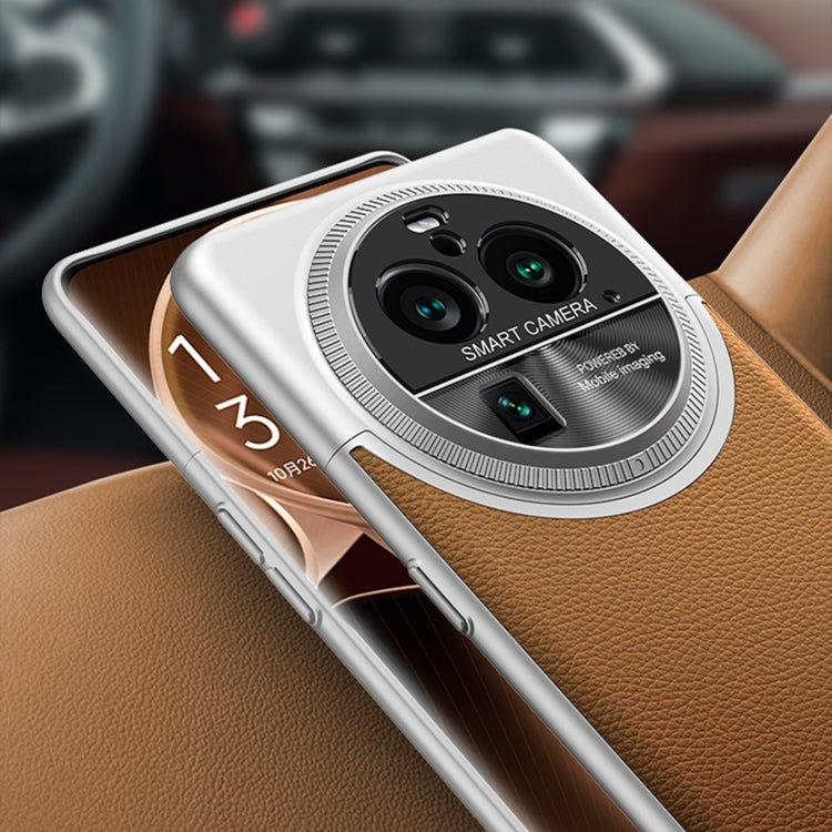 For OPPO Find X6 Pro GKK Mortise-Tenon Connection Contrast Color Leather Shockproof Phone Case(Blue) by GKK