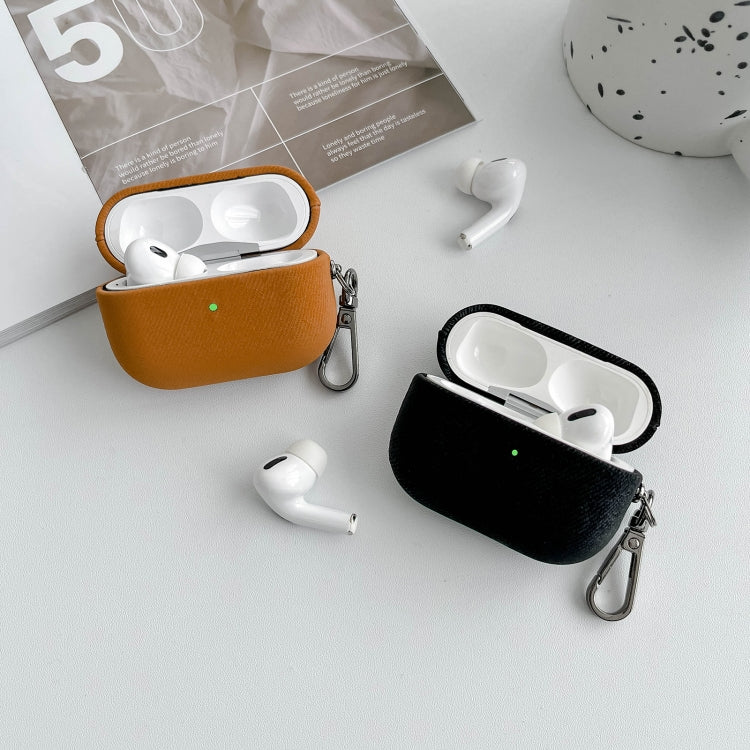 For AirPods Pro Suede Earphone Protective Case(Brown) by buy2fix