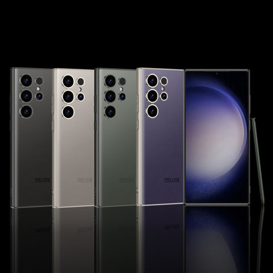 For Samsung Galaxy S23 Ultra 5G GKK AG Craft Skin Feel Full Coverage Phone Case(Green) by GKK