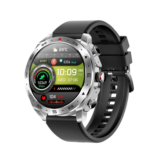 LEMFO T95 1.52 inch IPS Screen 2 in 1 Bluetooth Earphone Smart Watch Support Health Monitoring(Silver) by LEMFO