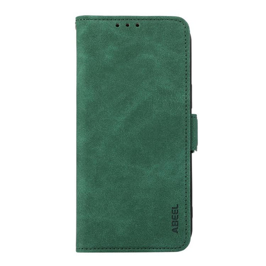 For iPhone 17 Pro Max ABEEL Frosted Magnetic RFID Leather Phone Case(Green) - iPhone 17 Pro Max Cases by buy2fix | Online Shopping UK | buy2fix