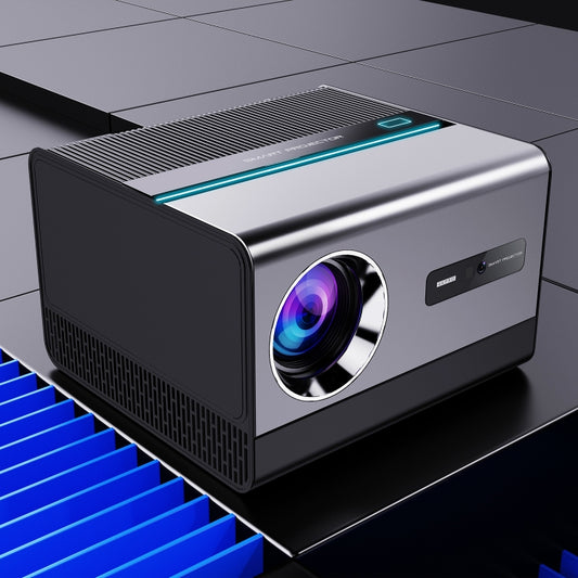 GXMO H50 Android 12 2GB+16GB 1080P 500ANSI 2.4G & 5G Dual WiFi Modes Wireless Projector(Black) by GXMO